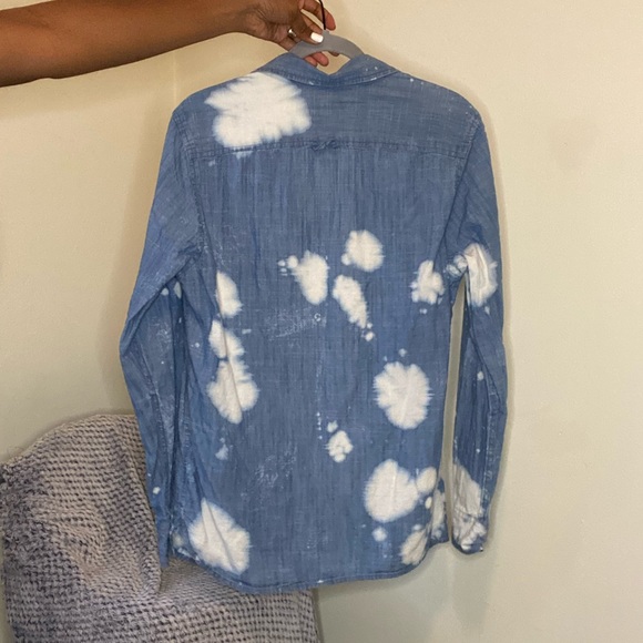 Blue and white button up - Picture 7 of 7